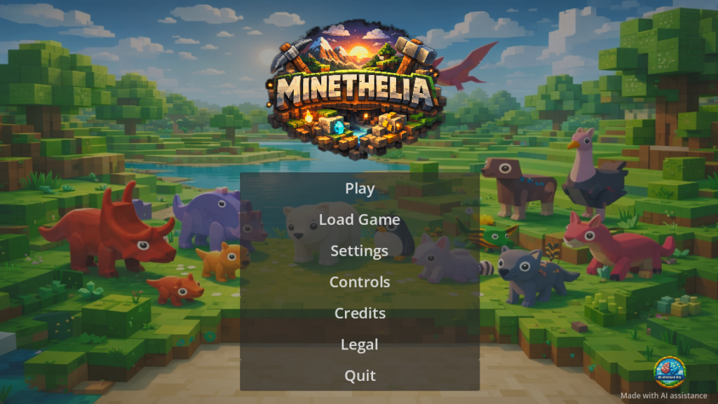 Menu du jeu